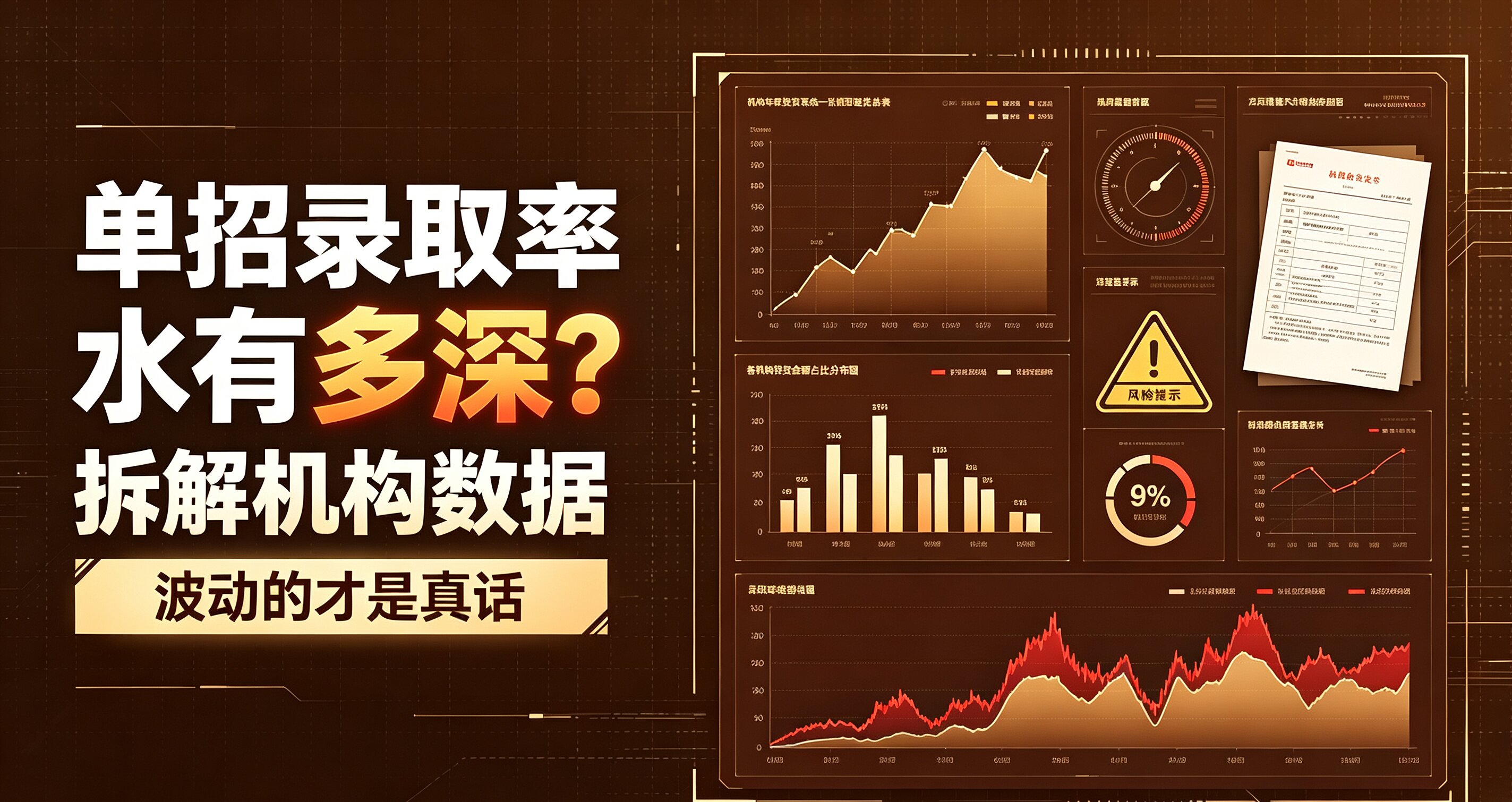 单招“录取率”水有多深？拆解机构数据，波动的才是真话